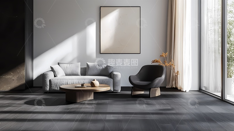 高清大图下载【趣麦麦图】现代极简客厅装修设计