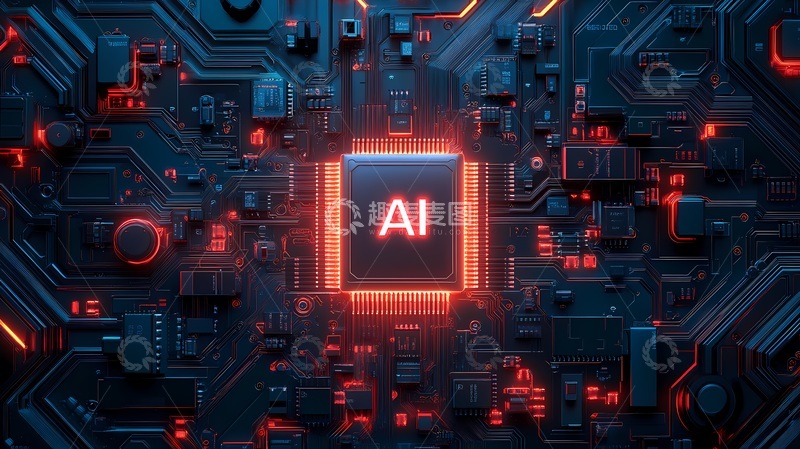 高清大图下载【趣麦麦图】科技芯片AI核心