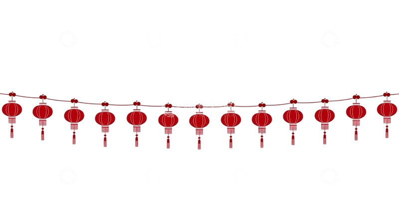 高清大图下载【趣麦麦图】灯笼流苏缤纷盛宴