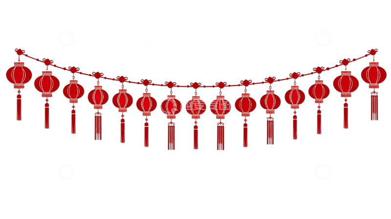 高清大图下载【趣麦麦图】灯笼流苏的梦幻华彩