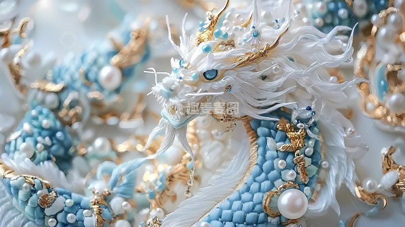 高清大图下载【趣麦麦图】华丽龙雕珠宝装饰艺术