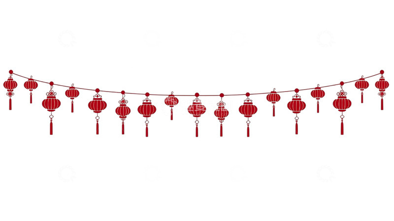 高清大图下载【趣麦麦图】灯笼流苏华彩盛宴