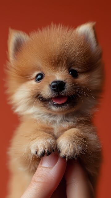 萌宠博美犬特写摄影