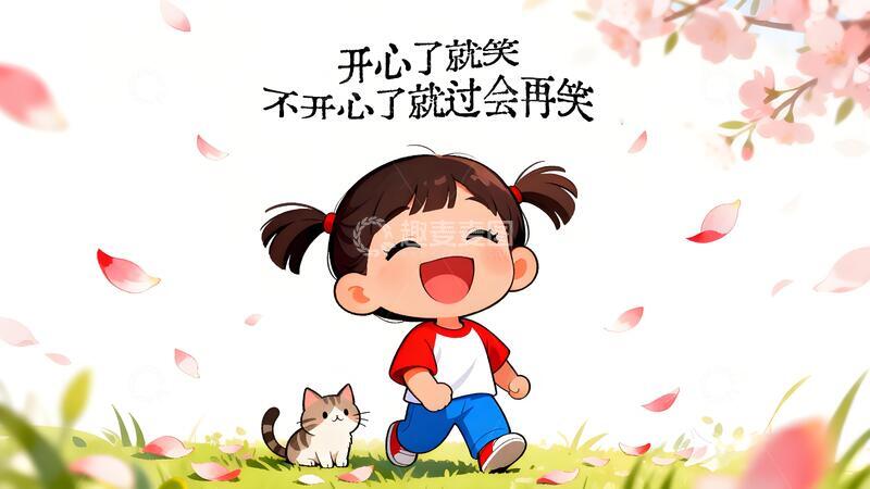 高清大图下载【趣麦麦图】欢乐童趣卡通可爱场景插画励志治愈