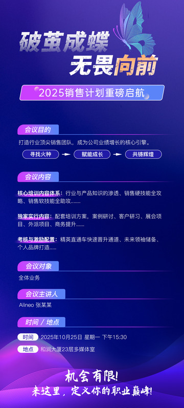 销售行业内部培训海报