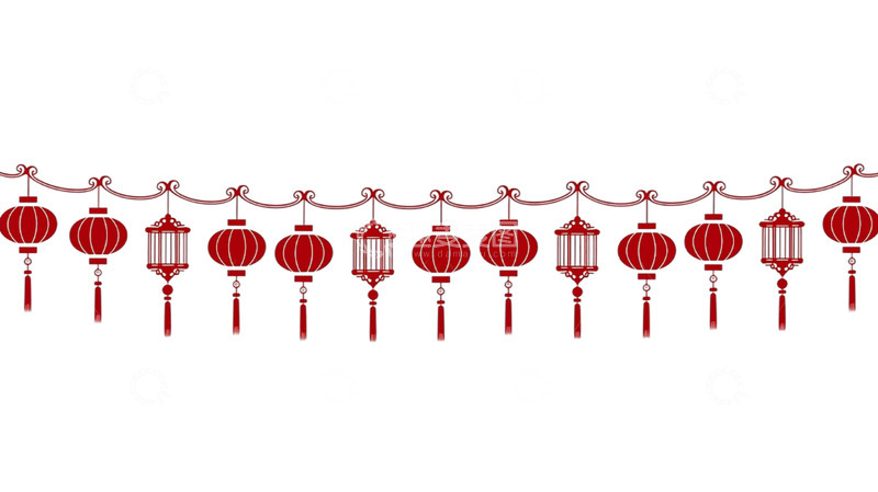 高清大图下载【趣麦麦图】灯笼流苏绘梦空间