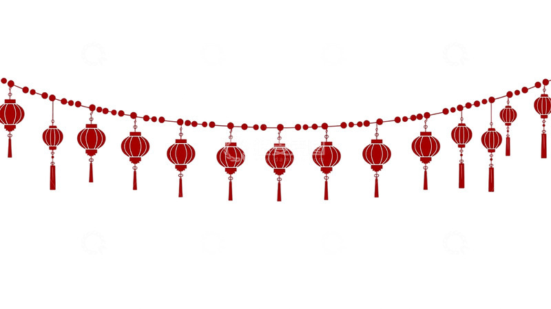 高清大图下载【趣麦麦图】流苏灯笼串的梦幻织锦