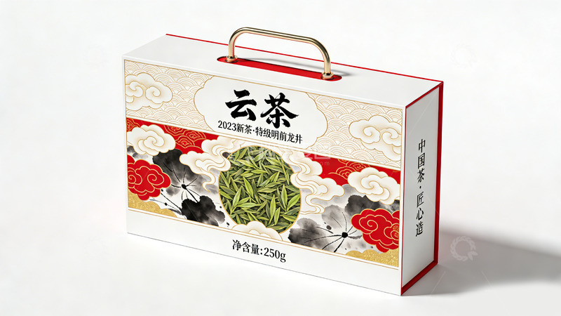 高清大图下载【趣麦麦图】云茶礼盒包装设计
