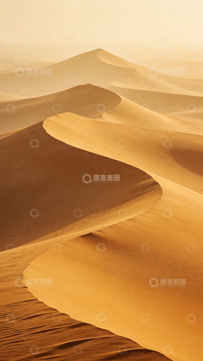 高清大图下载【趣麦麦图】沙漠沙丘光影起伏