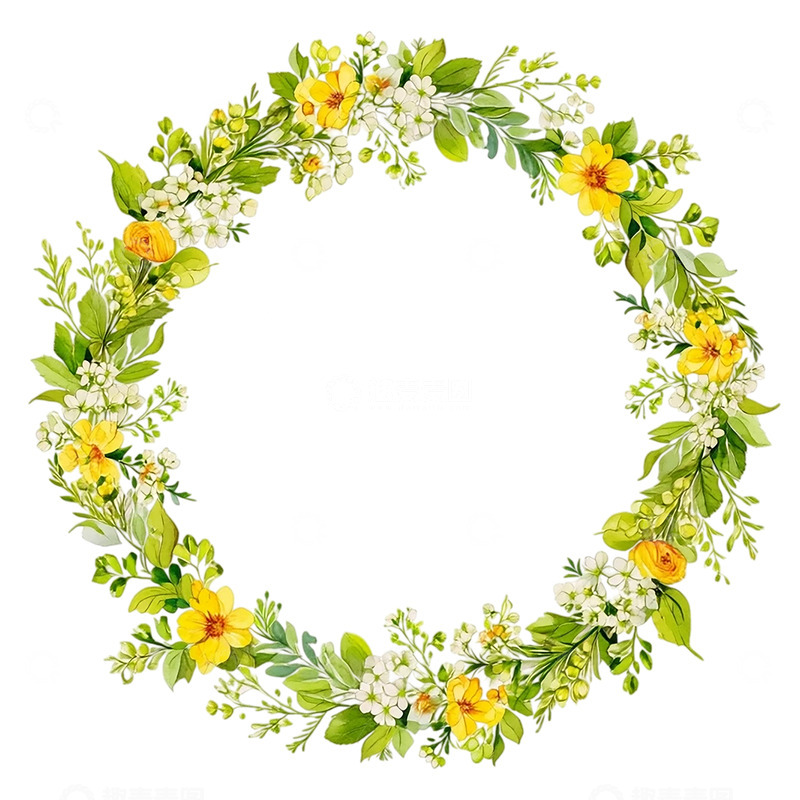 高清大图下载【趣麦麦图】花环缀饰春日梦境