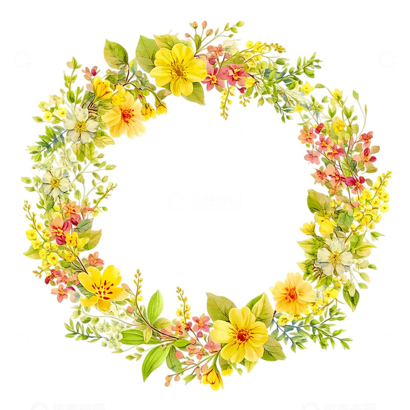 高清大图下载【趣麦麦图】春日花环的梦幻交响曲