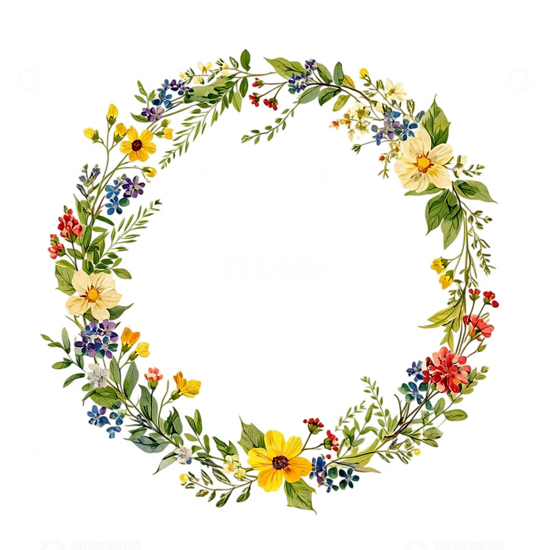 高清大图下载【趣麦麦图】春之花环织梦奇迹