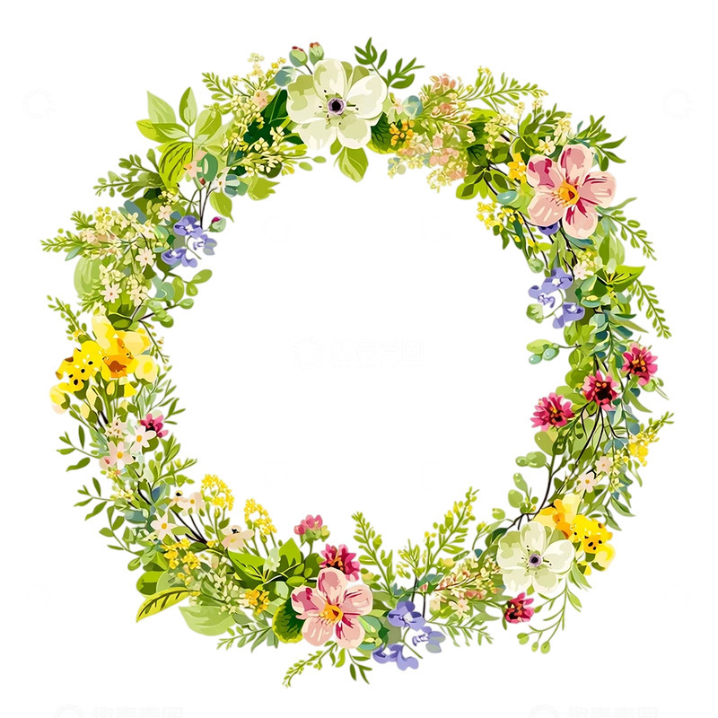 高清大图下载【趣麦麦图】梦幻繁花环绕的奇幻世界