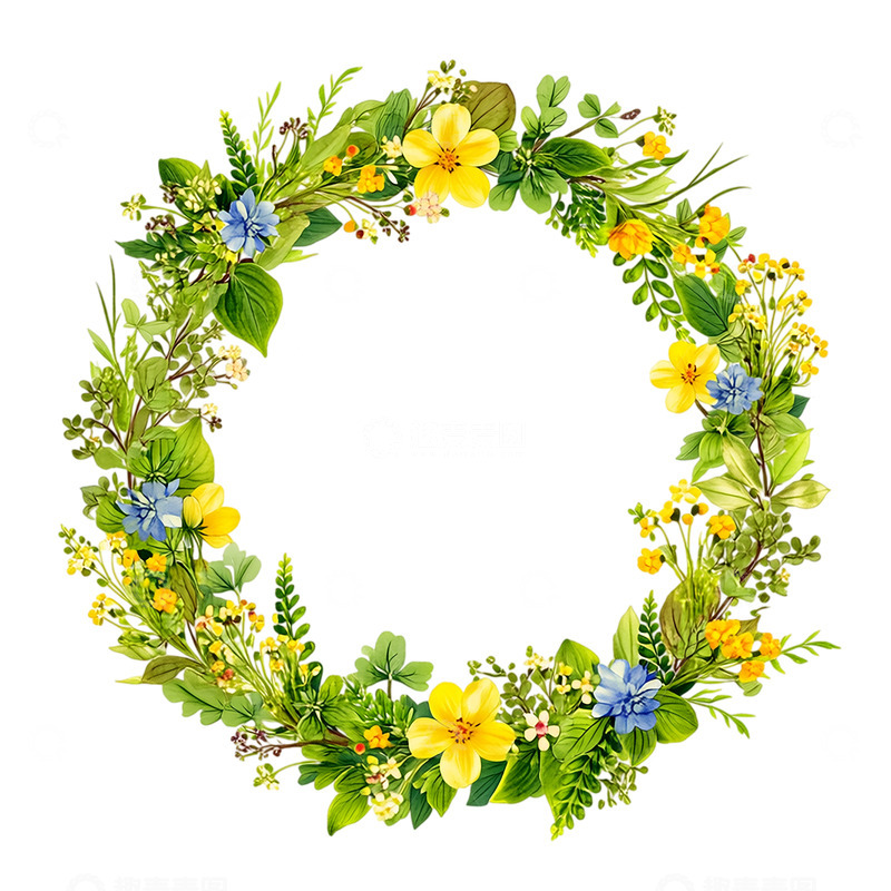 高清大图下载【趣麦麦图】春日花环绽放生命之歌