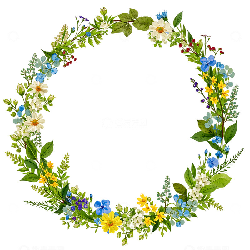 高清大图下载【趣麦麦图】春日繁花环绕的梦幻时光