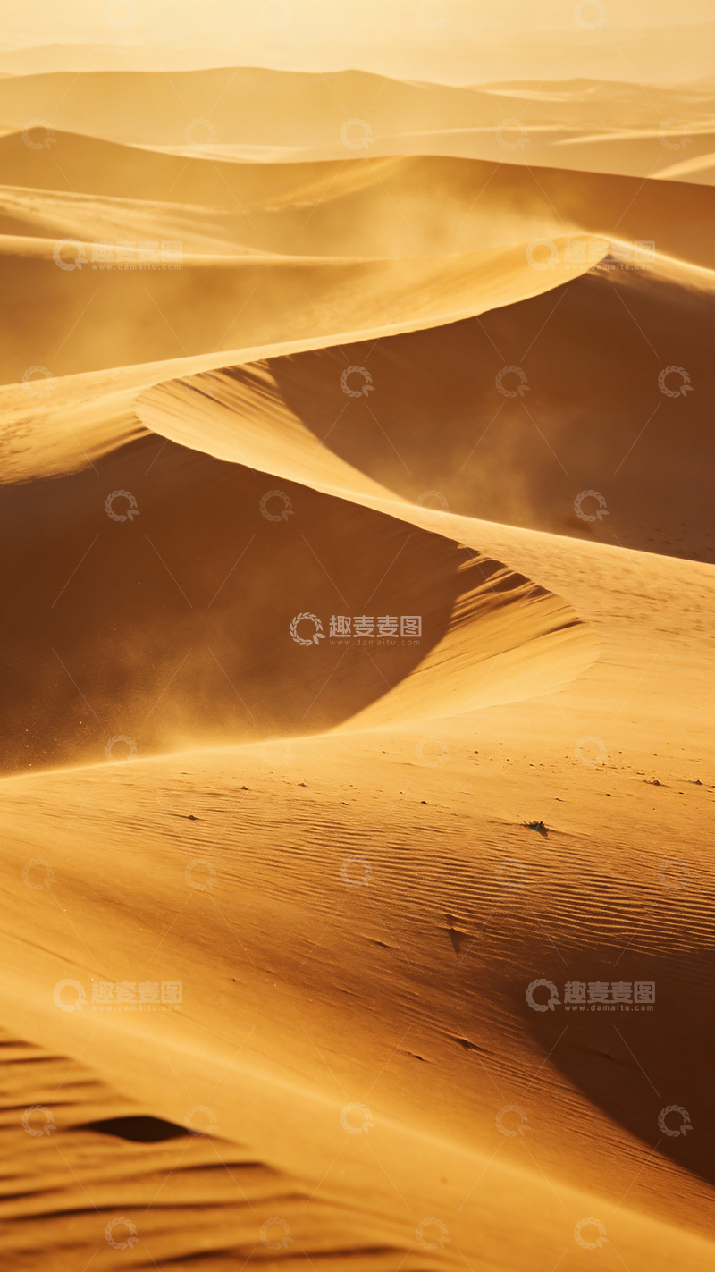 高清大图下载【趣麦麦图】沙漠沙丘光影美景摄影图片