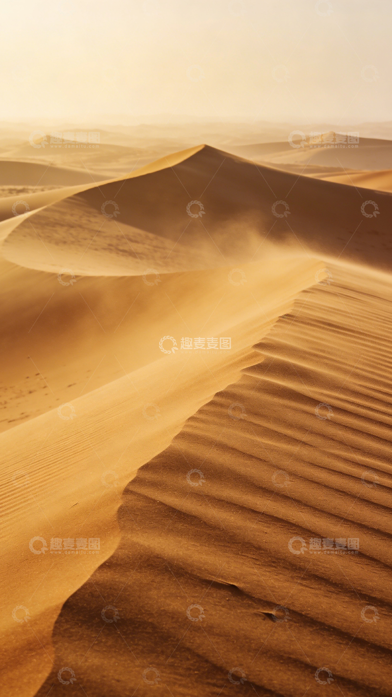高清大图下载【趣麦麦图】沙漠风光沙纹光影摄影图片