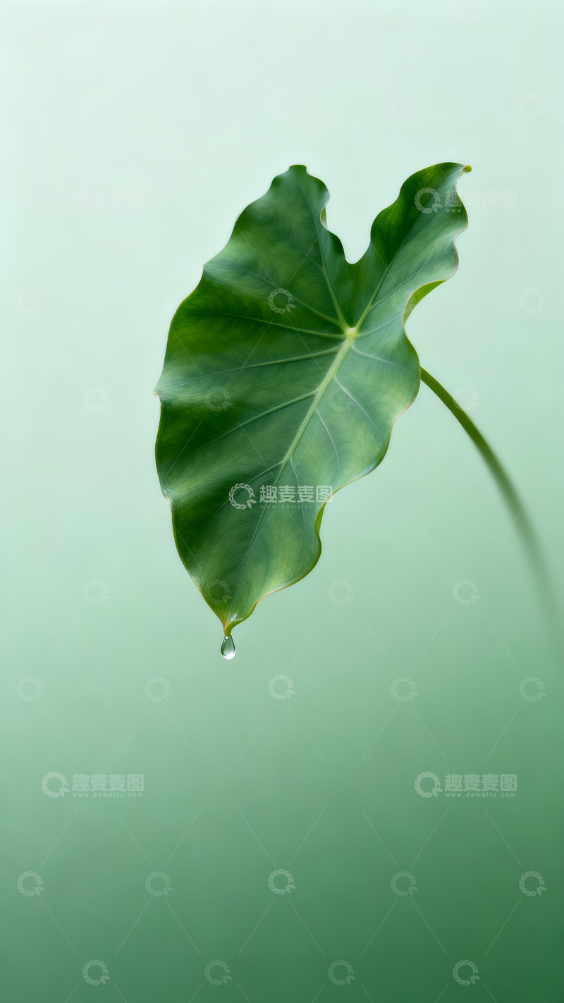 高清大图下载【趣麦麦图】一株海芋叶子壁纸1