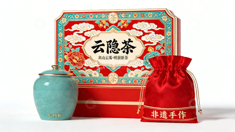 高清大图下载【趣麦麦图】传统中国风茶叶礼盒包装设计
