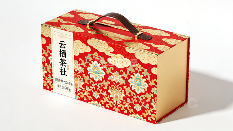 高清大图下载【趣麦麦图】云栖茶社礼品盒设计