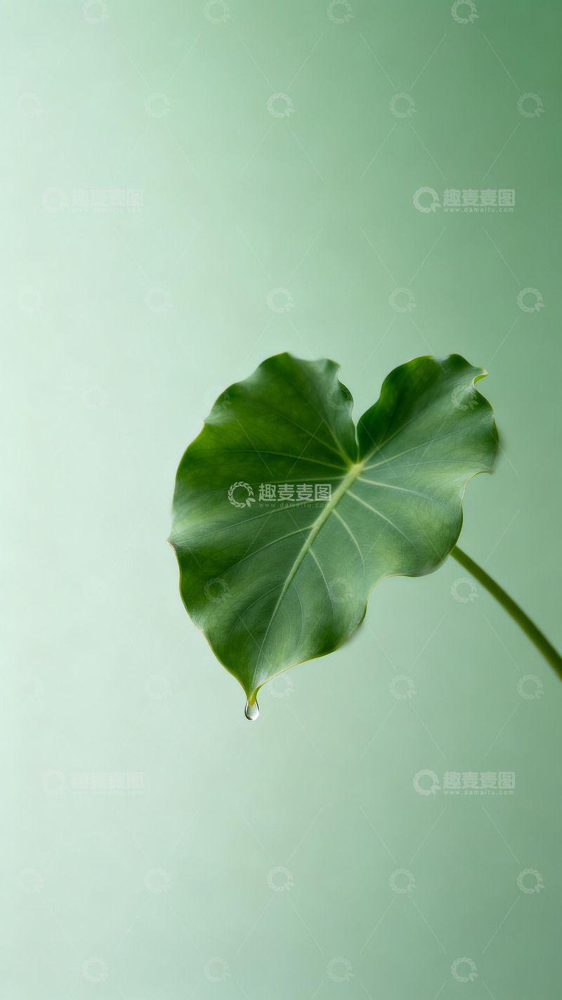 高清大图下载【趣麦麦图】一株海芋叶子壁纸3