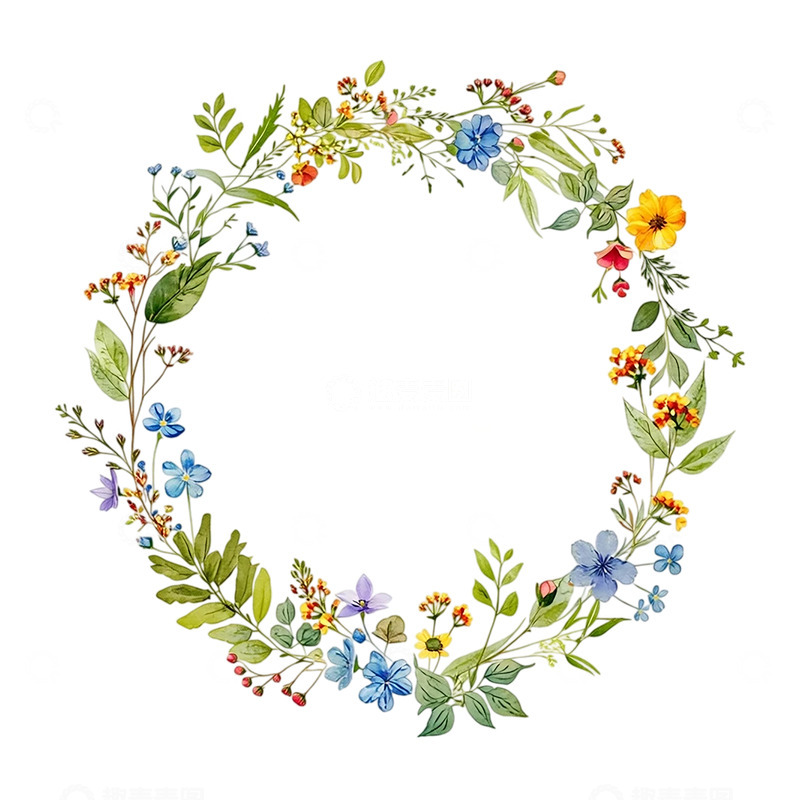 高清大图下载【趣麦麦图】花环之梦幻诗意轮回