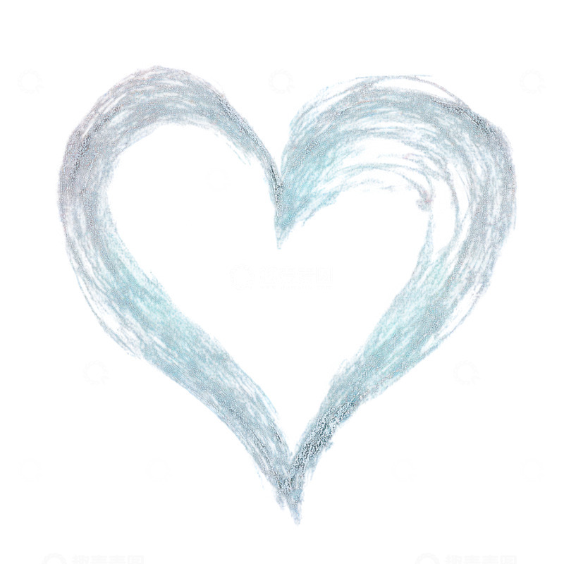 高清大图下载【趣麦麦图】心形奇幻水彩梦境