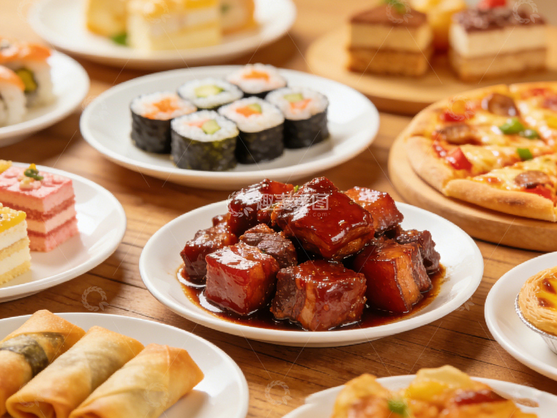 高清大图下载【趣麦麦图】【标题】：美食盛宴