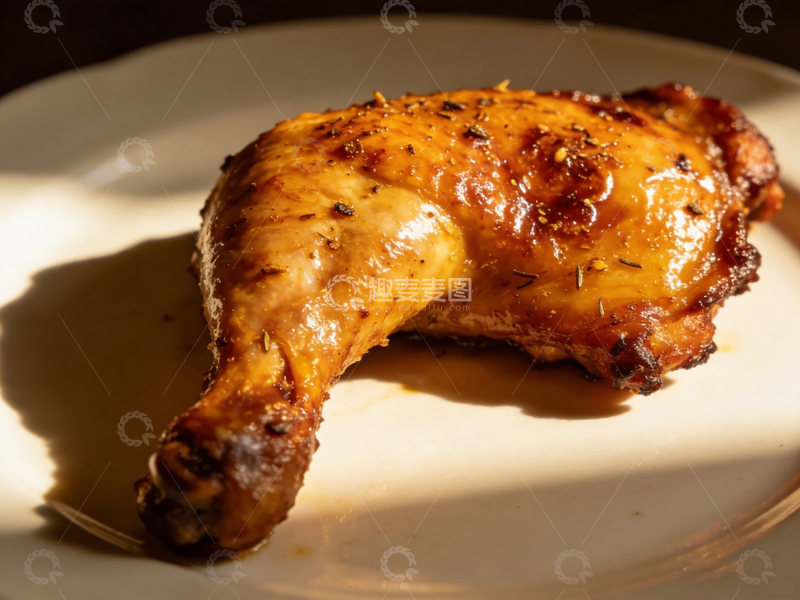 高清大图下载【趣麦麦图】烤鸡腿美食摄影作品