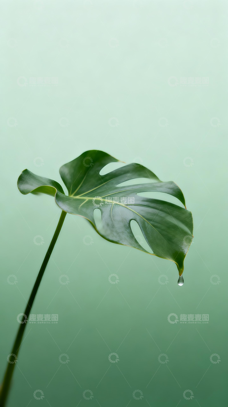 高清大图下载【趣麦麦图】一株海芋叶子壁纸4