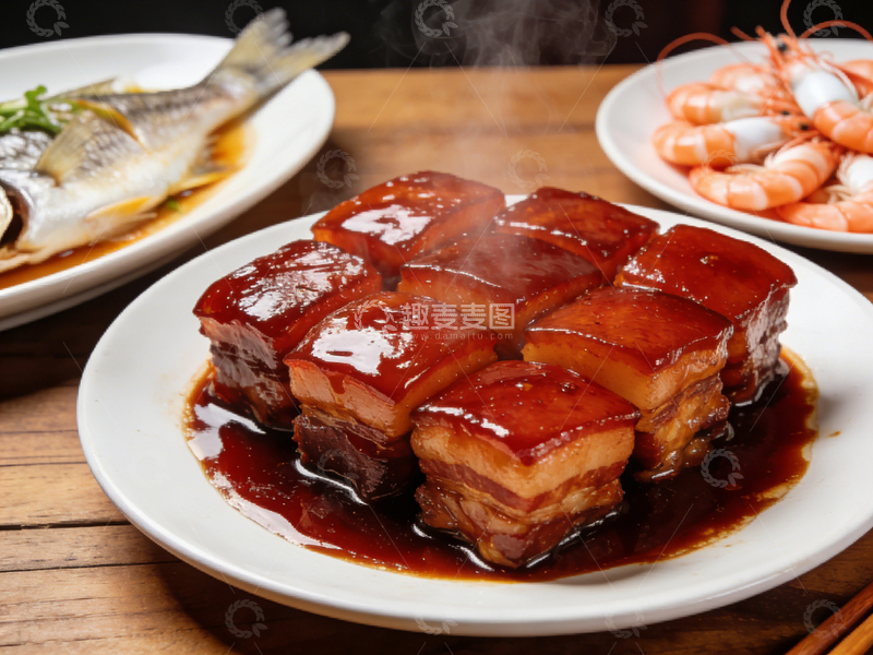 高清大图下载【趣麦麦图】中式美食红烧肉家常菜