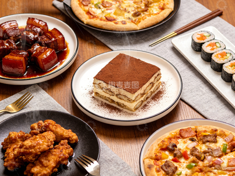 高清大图下载【趣麦麦图】丰盛美食大餐西餐料理图片