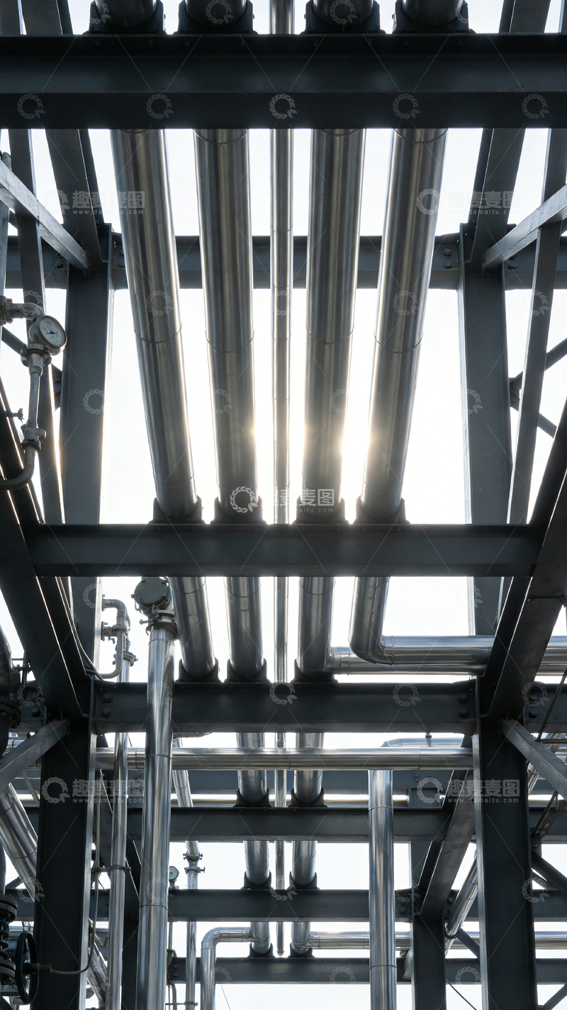 高清大图下载【趣麦麦图】工业风管道架构