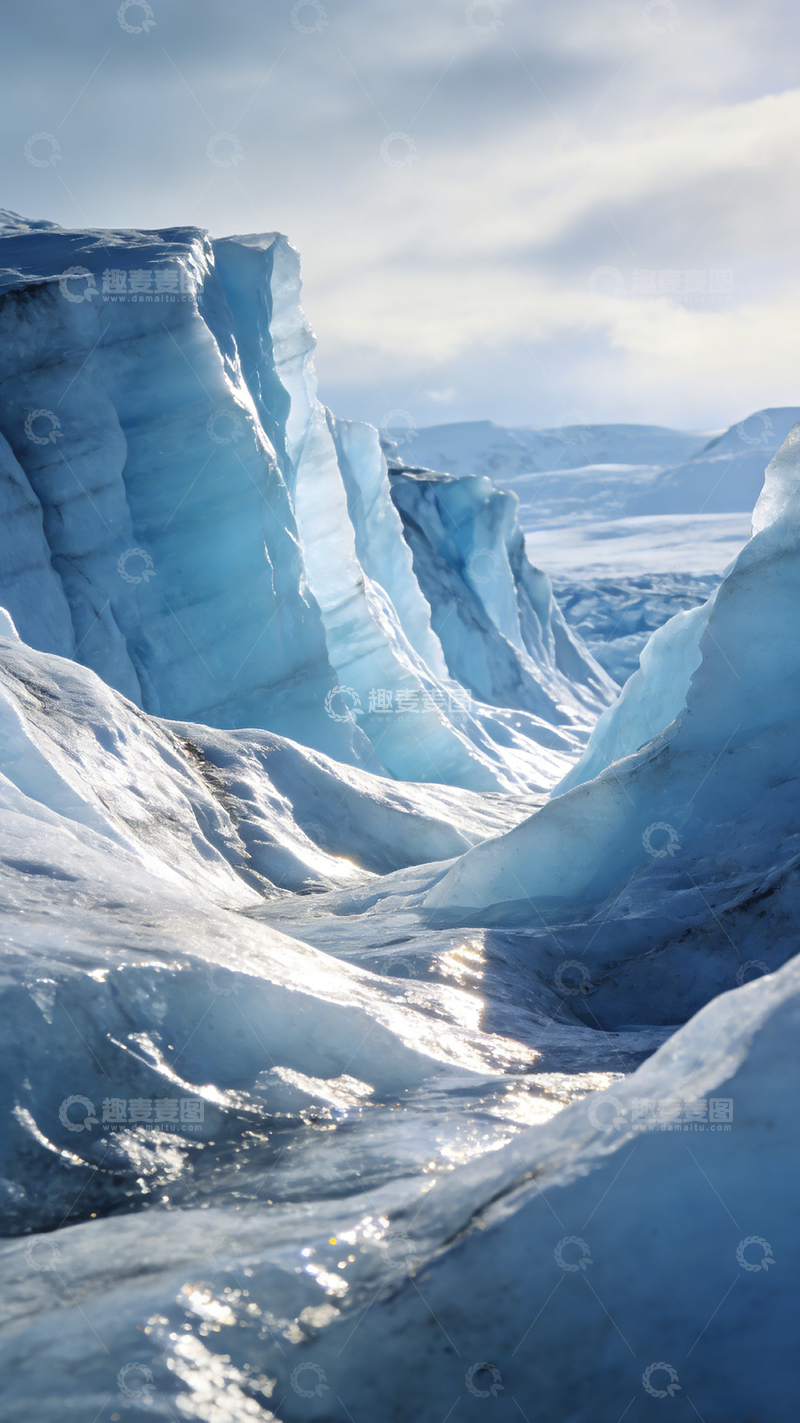 高清大图下载【趣麦麦图】冰川壮丽风光