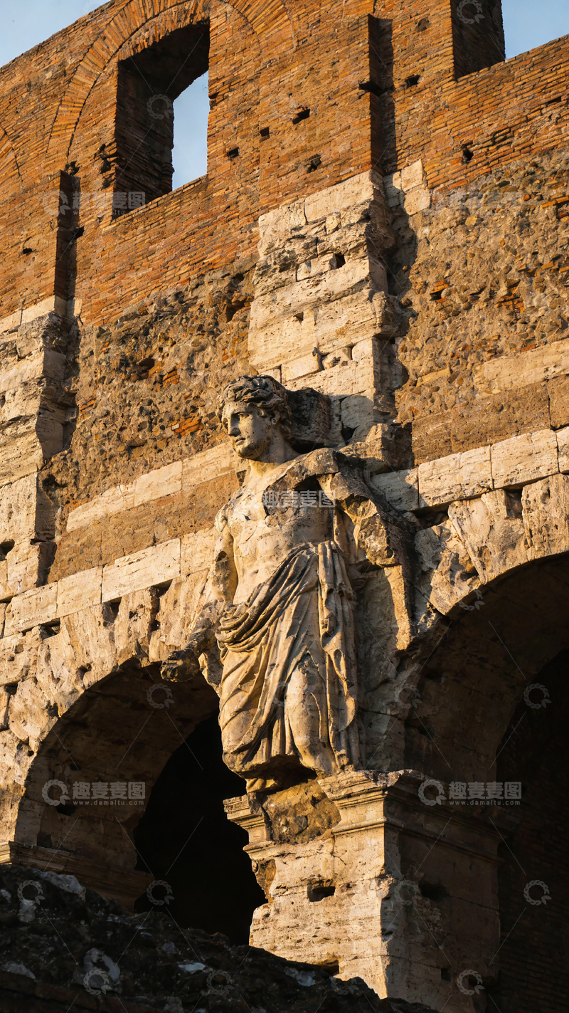 高清大图下载【趣麦麦图】古罗马雕像与建筑