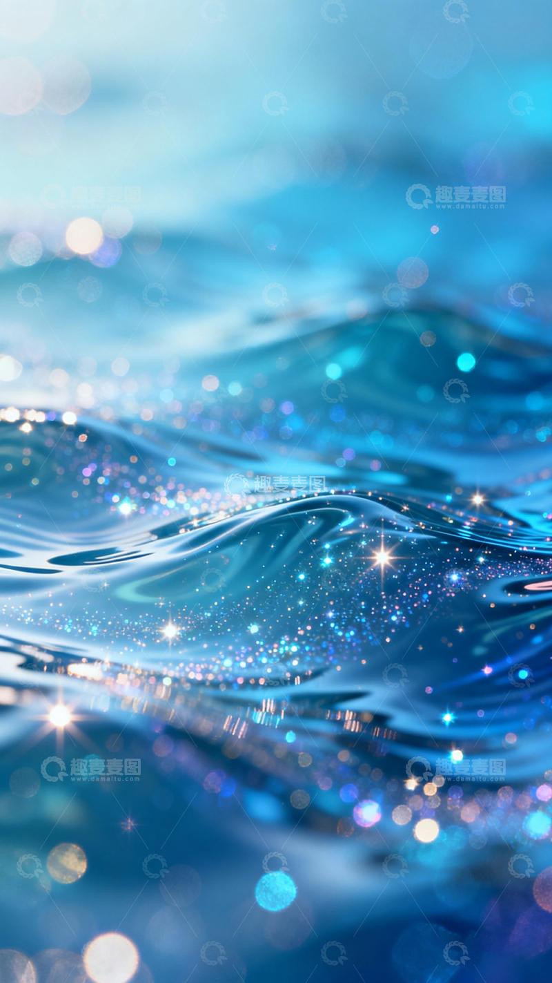 高清大图下载【趣麦麦图】梦幻海洋光影壁纸