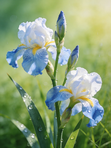 文艺清新盛开的鸢尾花