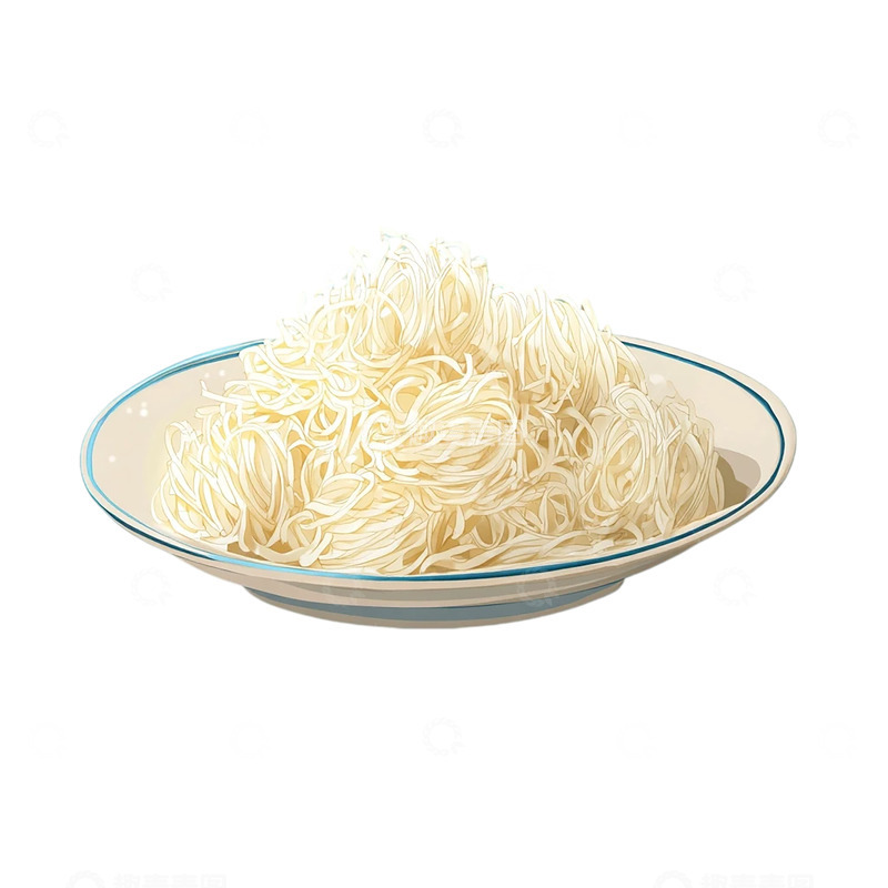 高清大图下载【趣麦麦图】雪白细腻的面条盛宴