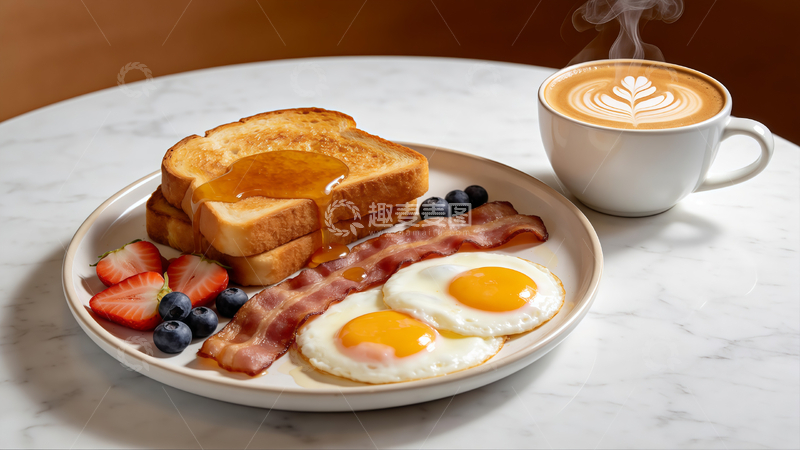 高清大图下载【趣麦麦图】西式早餐美食摄影广告