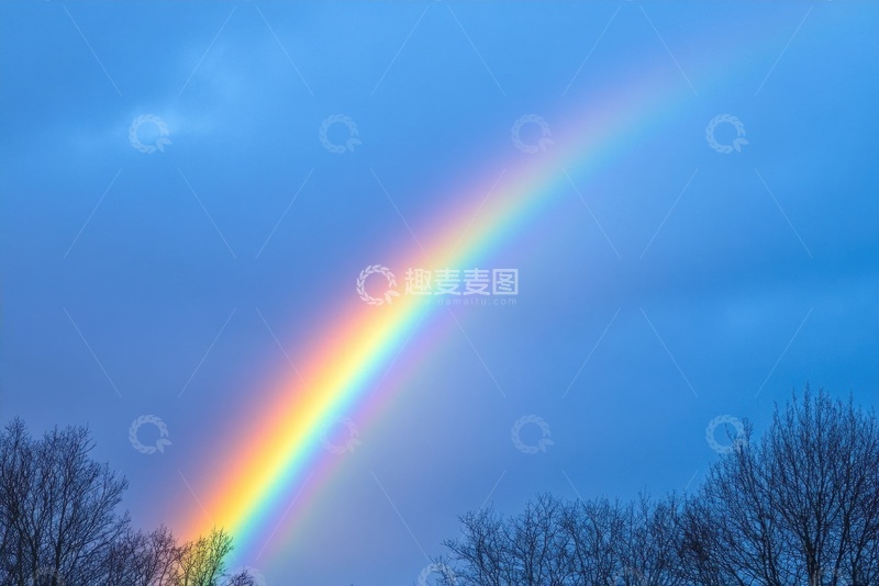 高清大图下载【趣麦麦图】空中的一道彩虹