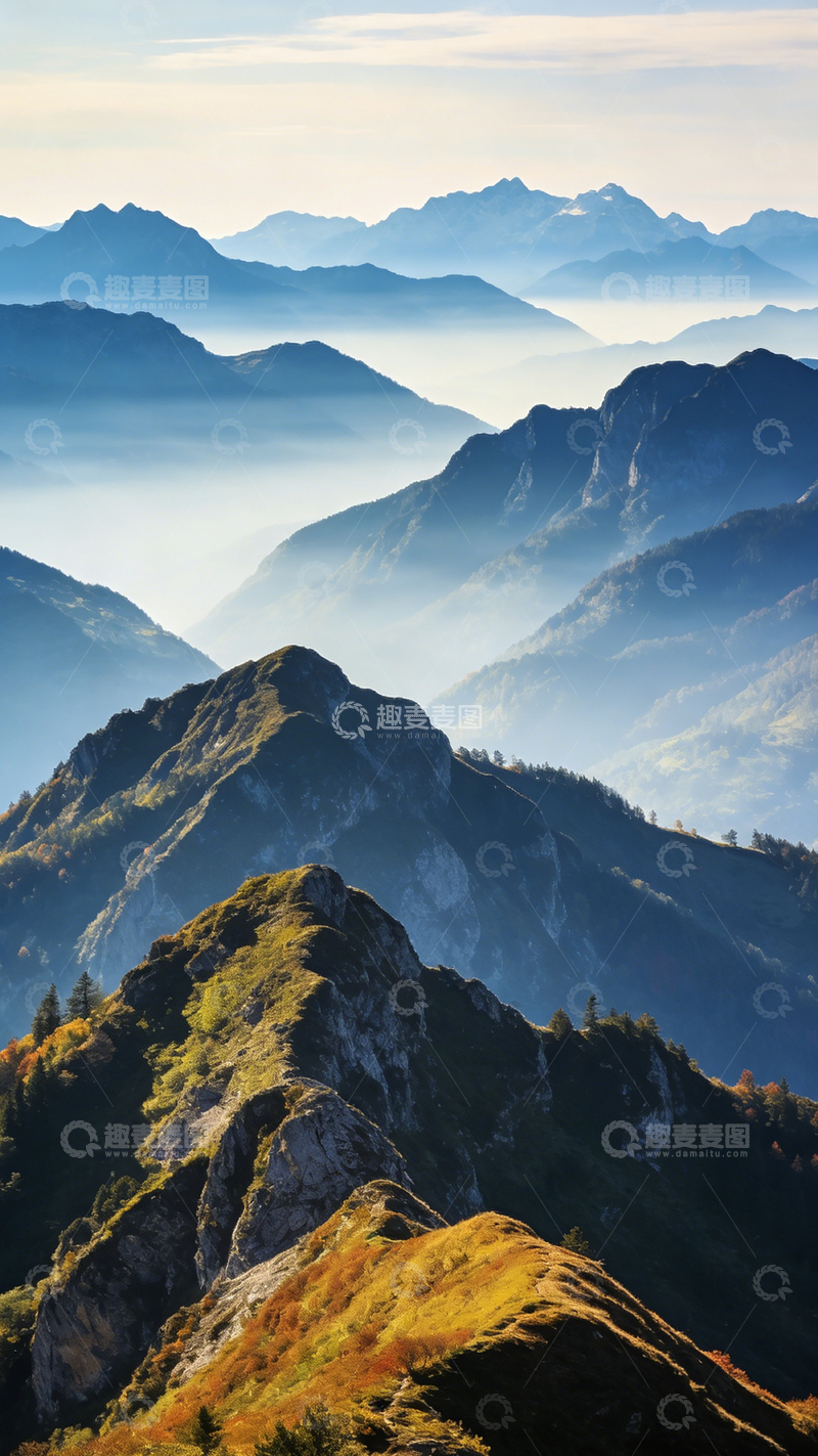 高清大图下载【趣麦麦图】山脉风光壮丽景色