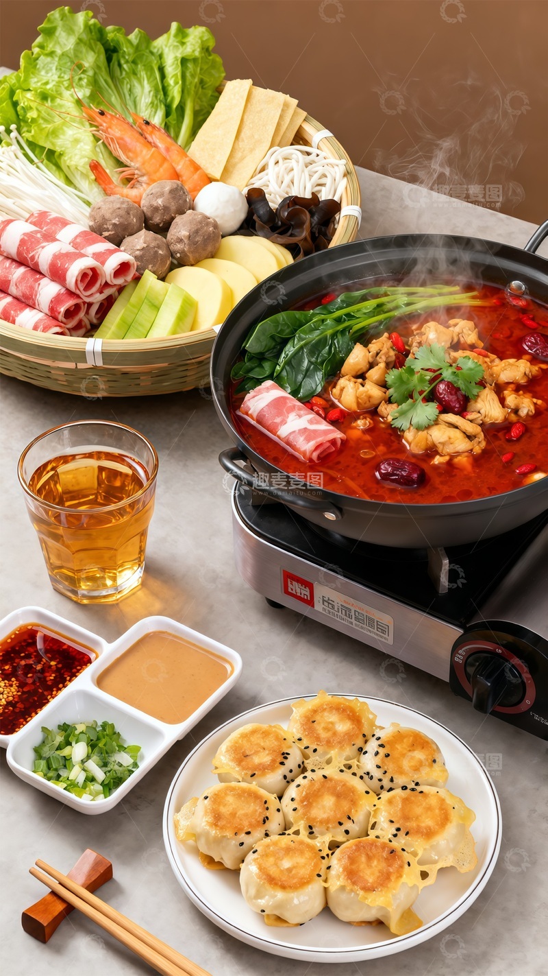 高清大图下载【趣麦麦图】火锅盛宴美食摄影广告