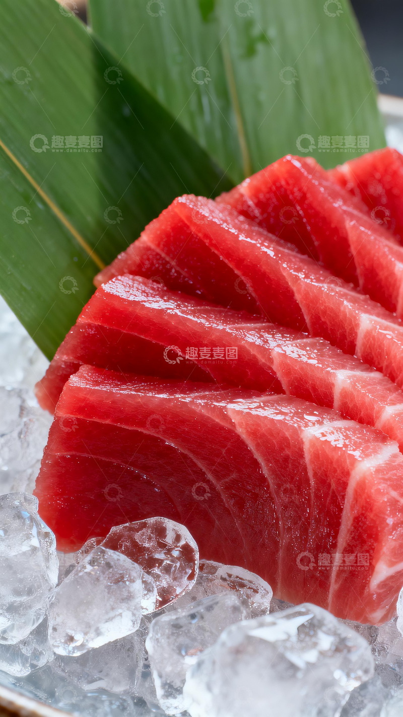 高清大图下载【趣麦麦图】金枪鱼刺身摄影1