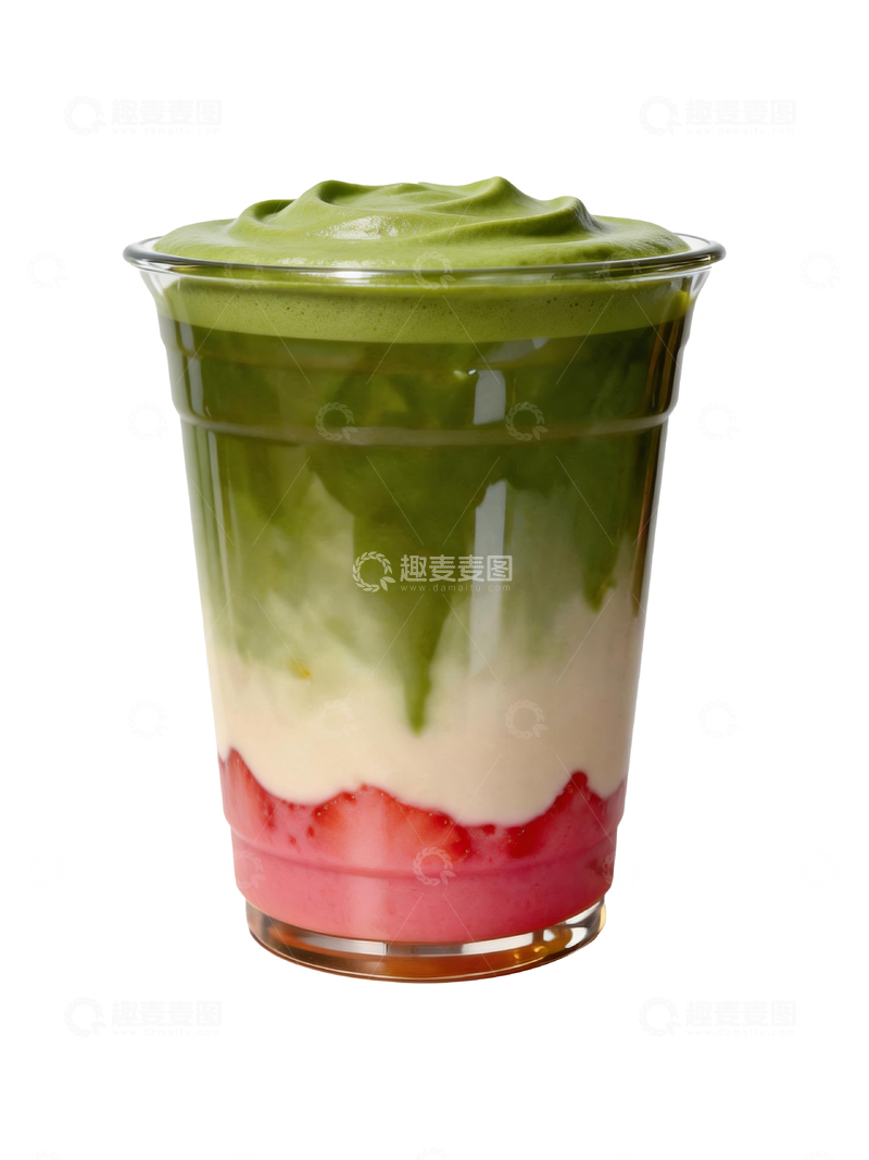 源文件下载【趣麦麦图】草莓抹茶牛乳2