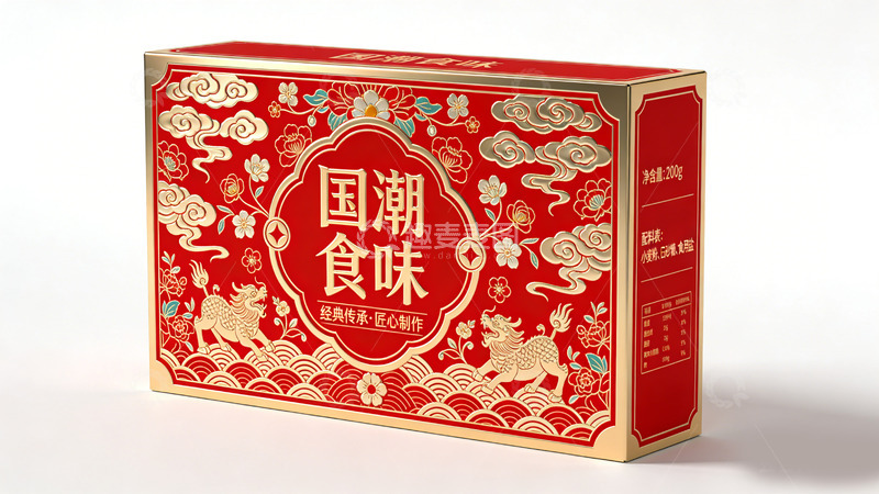 高清大图下载【趣麦麦图】国潮食味礼盒包装设计