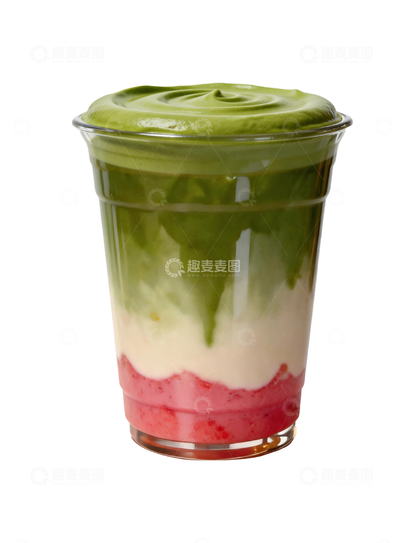 源文件下载【趣麦麦图】草莓抹茶牛乳4