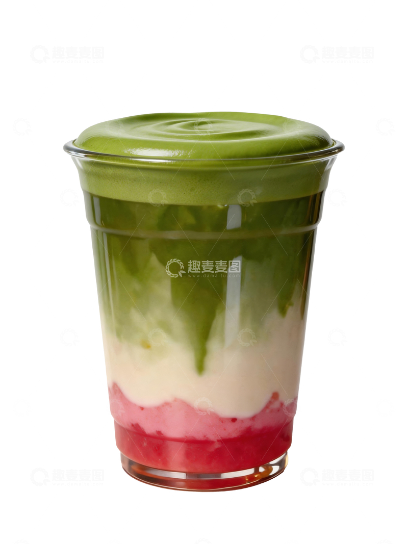 源文件下载【趣麦麦图】草莓抹茶牛乳3