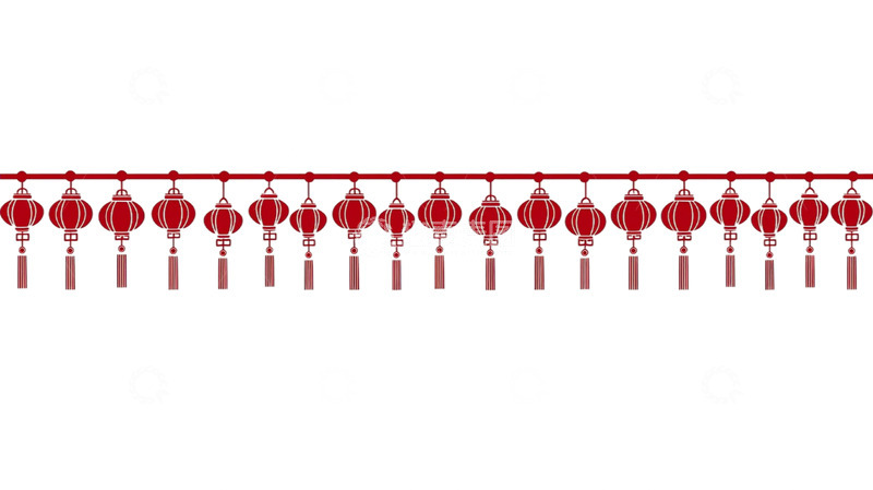 高清大图下载【趣麦麦图】灯笼流苏的璀璨华彩梦幻