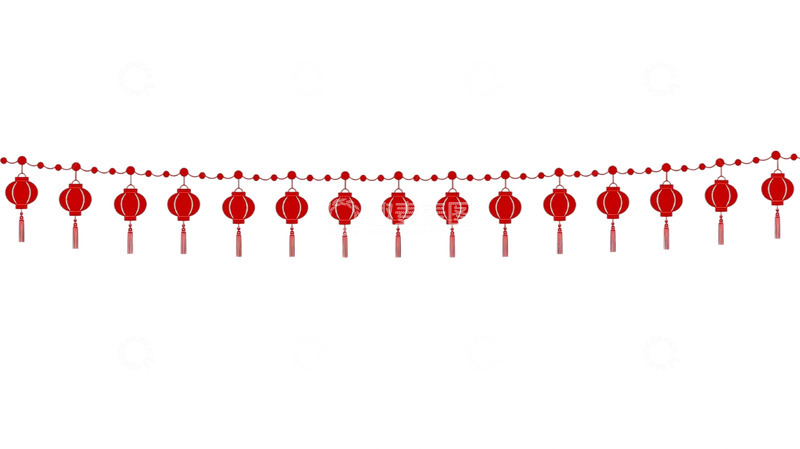 高清大图下载【趣麦麦图】流苏灯笼点缀夜色华彩