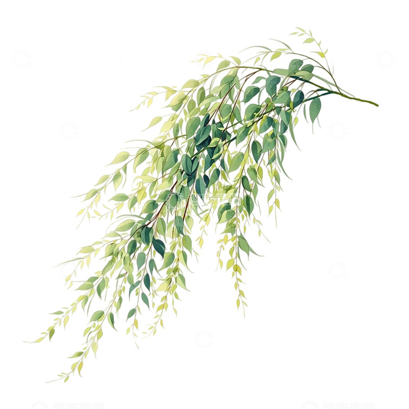 高清大图下载【趣麦麦图】春风柳影纷纷如梦